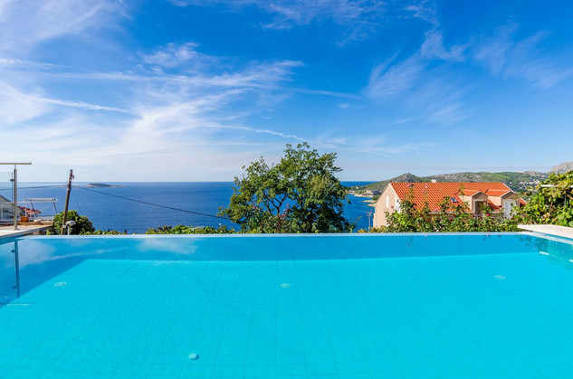 Adorable Modern Sea View Villa above Mlini near Dubrovnik