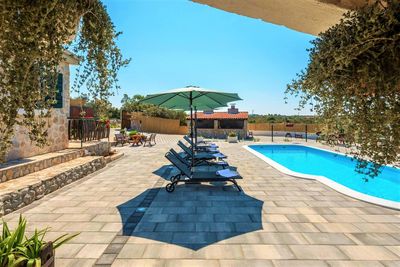 Beautiful Stone Holiday Villa with Pool and Gorgeous Sea Views Rogoznica