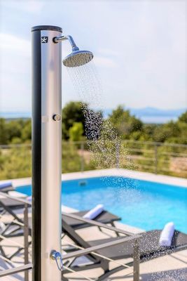 Island Brac Family Holiday House with Pool within amazing Private Yard and Olive Groves in Sutivan