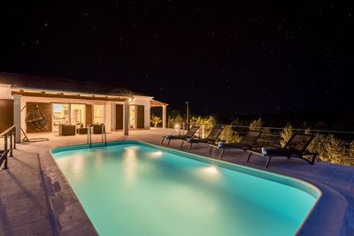 Island Brac Family Holiday House with Pool within amazing Private Yard and Olive Groves in Sutivan