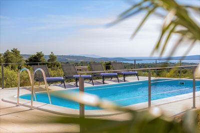 Island Brac Family Holiday House with Pool within amazing Private Yard and Olive Groves in Sutivan