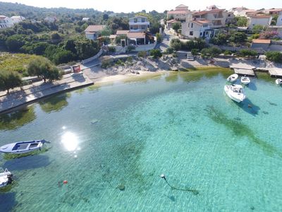 Beachfront Holiday House in Kanica with Beautiful Yard and Sea Views