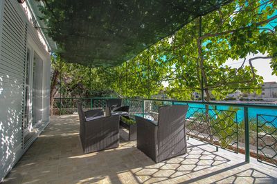 Beachfront Holiday House in Kanica with Beautiful Yard and Sea Views