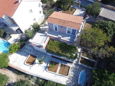 Beachfront Holiday House in Kanica with Beautiful Yard and Sea Views