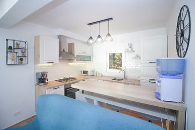 Beachfront Holiday House in Kanica with Beautiful Yard and Sea Views