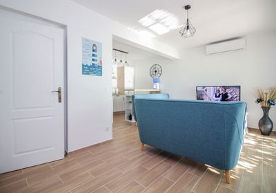 Beachfront Holiday House in Kanica with Beautiful Yard and Sea Views