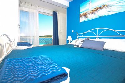 Beachfront Holiday House in Kanica with Beautiful Yard and Sea Views