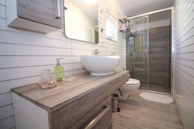Beachfront Holiday House in Kanica with Beautiful Yard and Sea Views