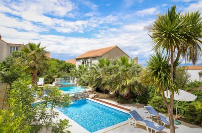 Large Island Brac Children Friendly Villa with Pool near Pebble Beach 