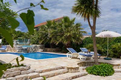 Large Island Brac Children Friendly Villa with Pool near Pebble Beach 
