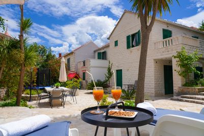 Large Island Brac Children Friendly Villa with Pool near Pebble Beach 
