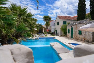 Large Island Brac Children Friendly Villa with Pool near Pebble Beach 