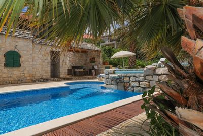 Large Island Brac Children Friendly Villa with Pool near Pebble Beach 
