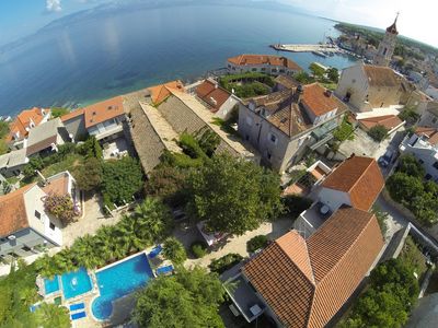 Large Island Brac Children Friendly Villa with Pool near Pebble Beach 