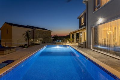 Amazing 3 Bedrooms Villa with Heated Pool and Beautiful Views above Rogoznica 
