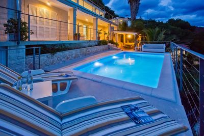 Exclusive Luxury Villa with Private Beach near Town Hvar 
