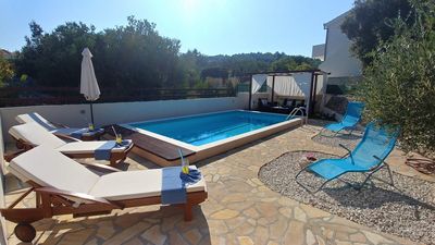 Holiday House with Pool for 10 Guests in Razanj; Rogoznica Riviera