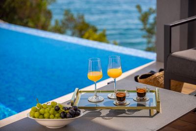 Luxury Villa with Pool in front of the Beach near Vinisce
