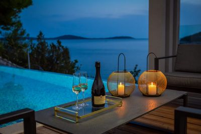 Luxury Villa with Pool in front of the Beach near Vinisce