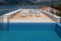 Luxury Sea View Villa with Heated Pool Sauna Hot Tub and Fitness near the Beach island Korcula