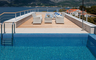 Luxury Sea View Villa with Heated Pool Sauna Hot Tub and Fitness near the Beach island Korcula