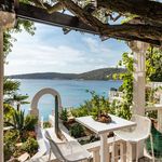 Sea Front House with Private Beach in Kanica; Rogoznica Riviera