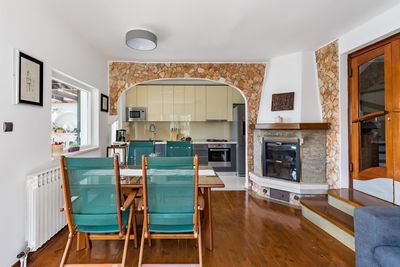 Sea Front House with Private Beach in Kanica; Rogoznica Riviera