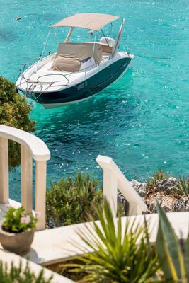 Sea Front House with Private Beach in Kanica; Rogoznica Riviera