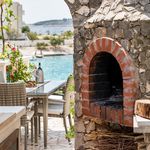 Sea Front House with Private Beach in Kanica; Rogoznica Riviera