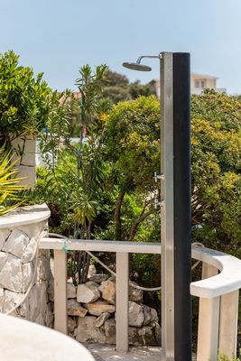 Sea Front House with Private Beach in Kanica; Rogoznica Riviera