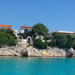 Sea Front House with Private Beach in Kanica; Rogoznica Riviera