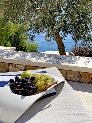 Beautiful Seafront Stone Holiday Villa with Jacuzzi Hot Tub Island Brac