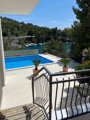 Gorgeous Seafront Family Villa with Private Pool, Tennis Court and Boat Mooring