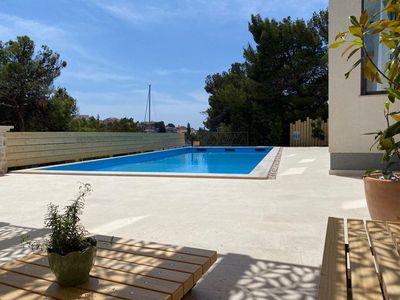 Gorgeous Seafront Family Villa with Private Pool, Tennis Court and Boat Mooring