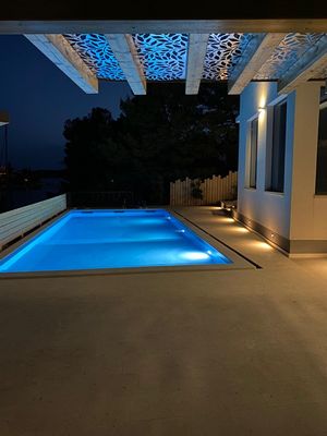 Gorgeous Seafront Family Villa with Private Pool, Tennis Court and Boat Mooring