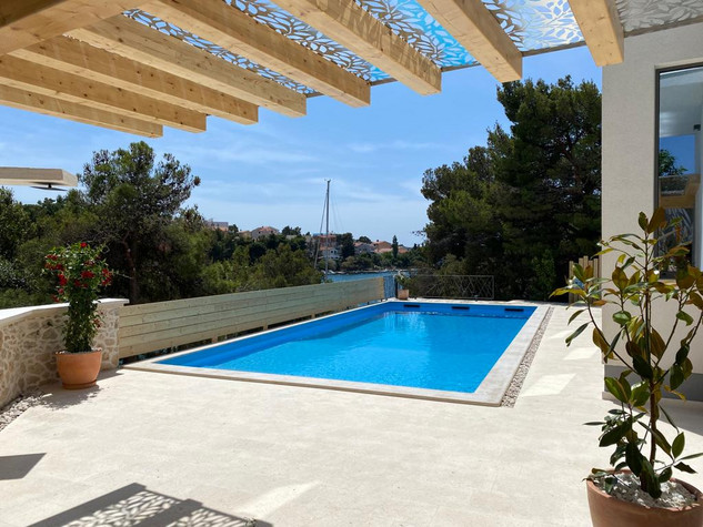 Gorgeous Seafront Family Villa with Private Pool, Tennis Court and Boat Mooring