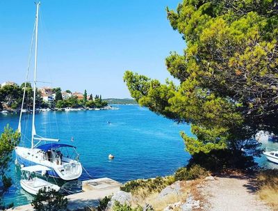 Gorgeous Seafront Family Villa with Private Pool, Tennis Court and Boat Mooring