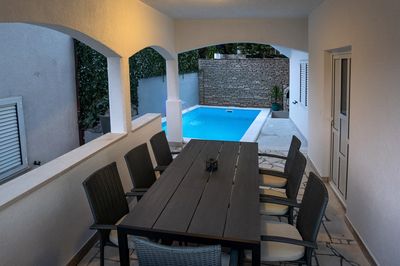 Charming Seafront House with Pool in Rogoznica