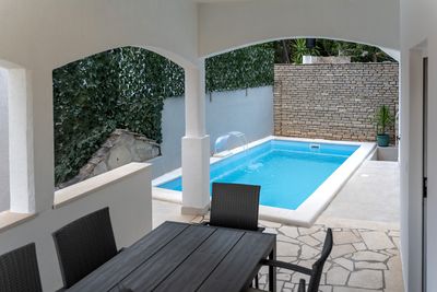 Charming Seafront House with Pool in Rogoznica