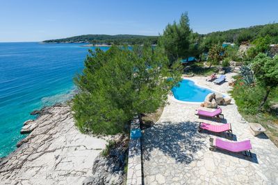 Superb  Seafront Villa with Swimming Pool and Private Boat Mooring