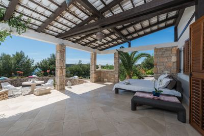 Superb  Seafront Villa with Swimming Pool and Private Boat Mooring