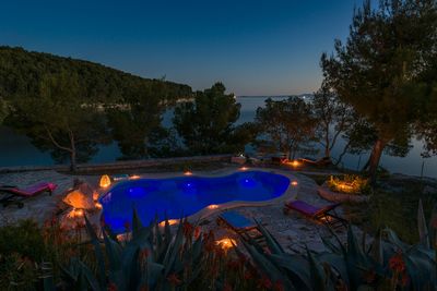 Superb  Seafront Villa with Swimming Pool and Private Boat Mooring