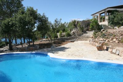 Superb  Seafront Villa with Swimming Pool and Private Boat Mooring