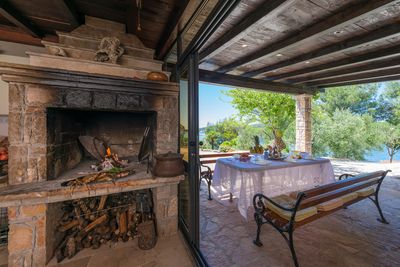 Superb  Seafront Villa with Swimming Pool and Private Boat Mooring