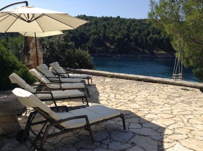 Superb  Seafront Villa with Swimming Pool and Private Boat Mooring