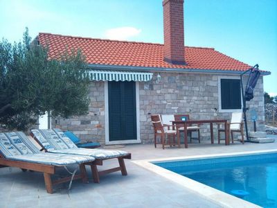 Authentic Stone House with Pool in Postira; Island Brac