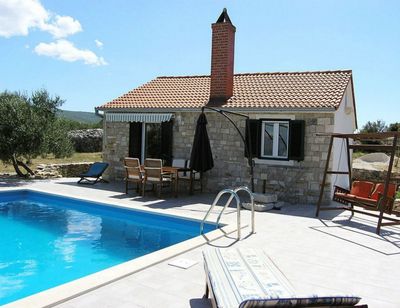 Authentic Stone House with Pool in Postira; Island Brac